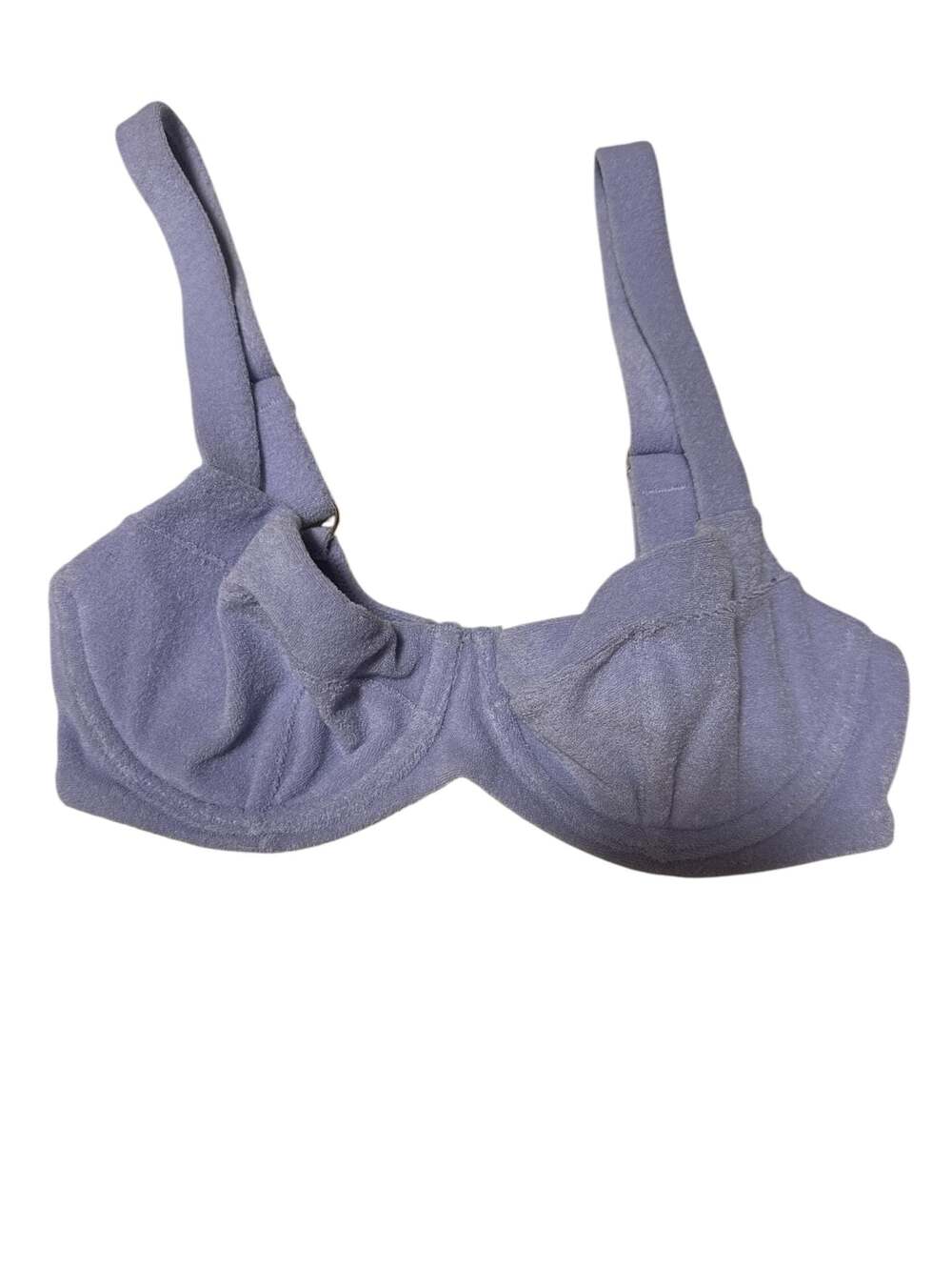 Victoria's Secret Lilac Terry Cloth Underwire Bikini Top 32 D